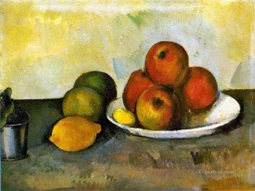 静物 Painting - リンゴのある静物 ポール・セザンヌ